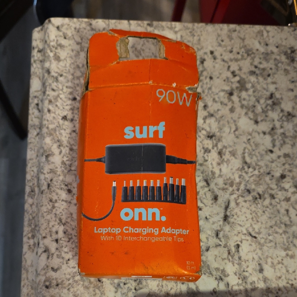 Orange Surf Onn Laptop Charging Adapter